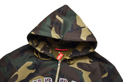 Supreme x b.b. Simon Zip Up Hooded Sweatshirt