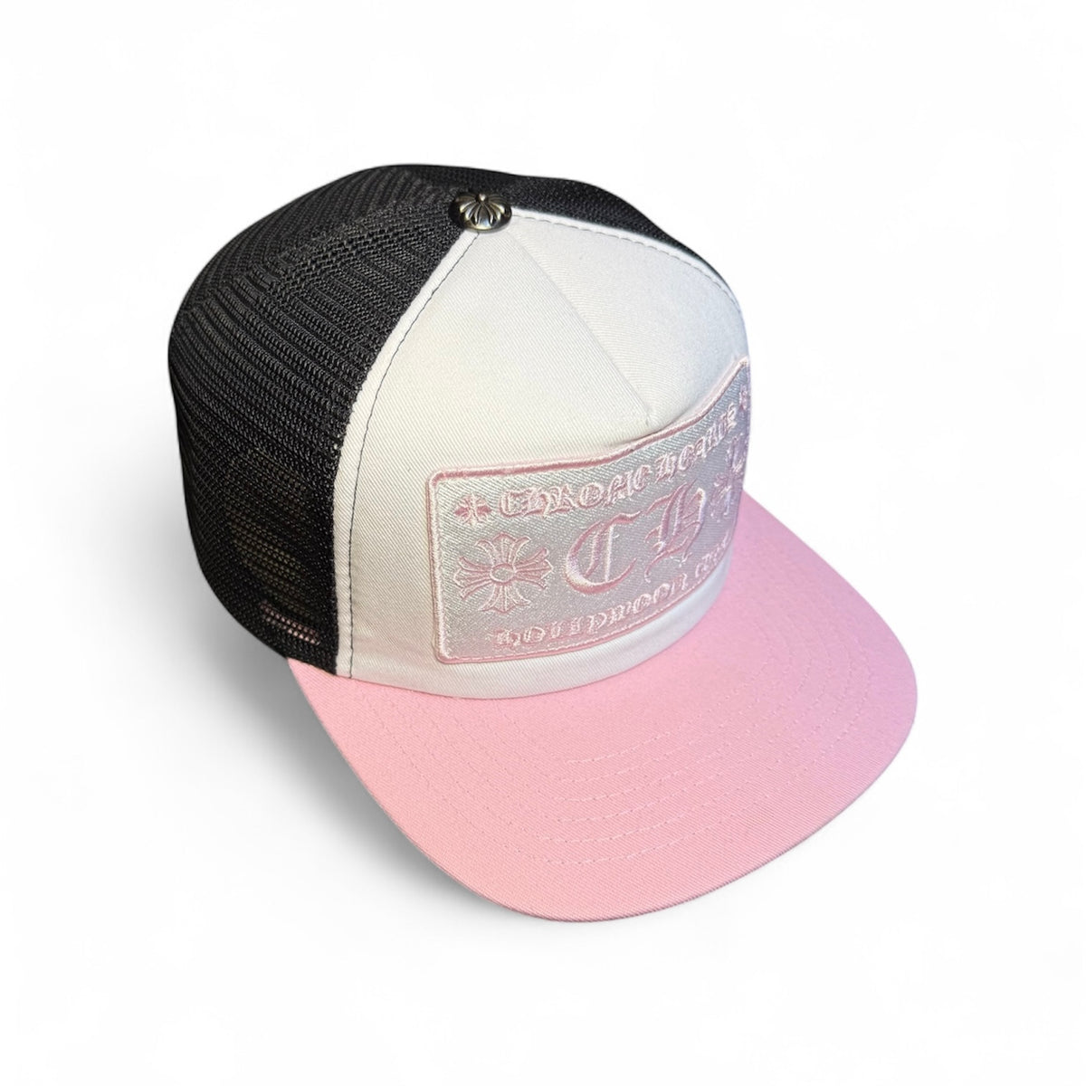 Chrome Hearts Pink ‘Hollywood’ Trucker Hat