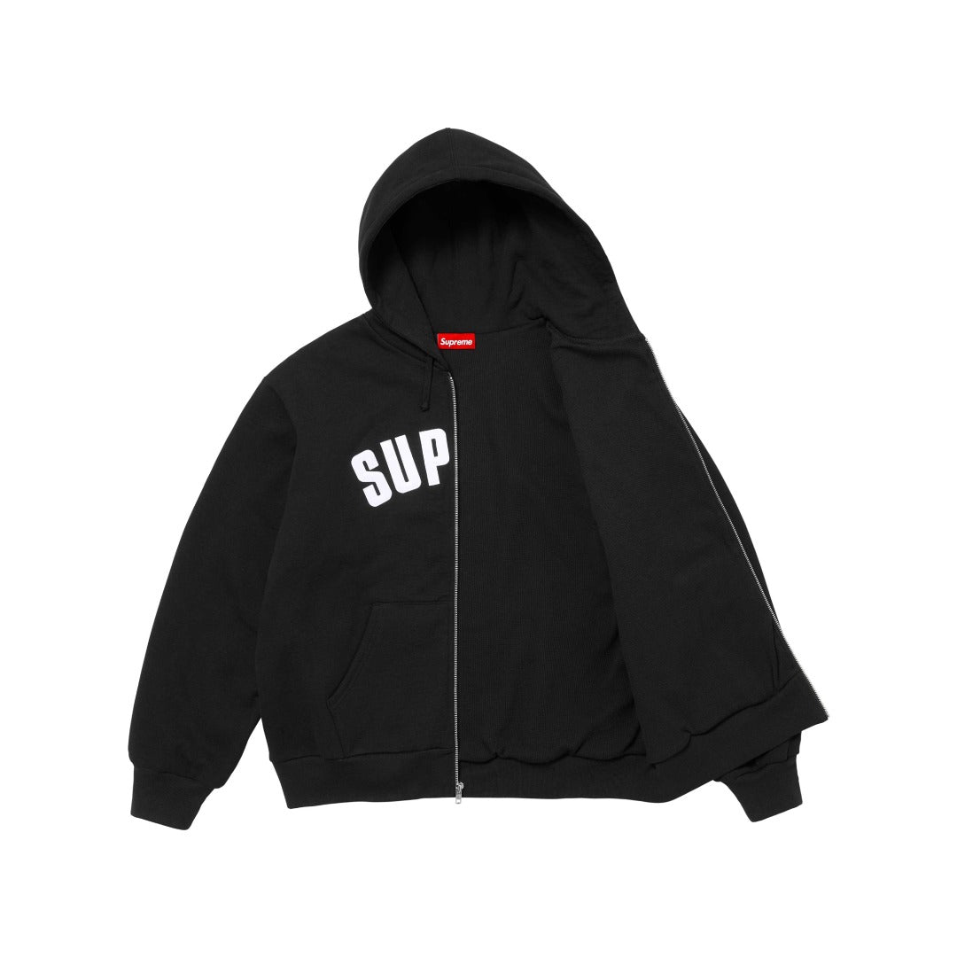 Supreme Arc Thermal Lined Zip Up Hooded Sweatshirt