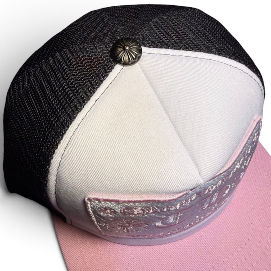 Chrome Hearts Pink ‘Hollywood’ Trucker Hat
