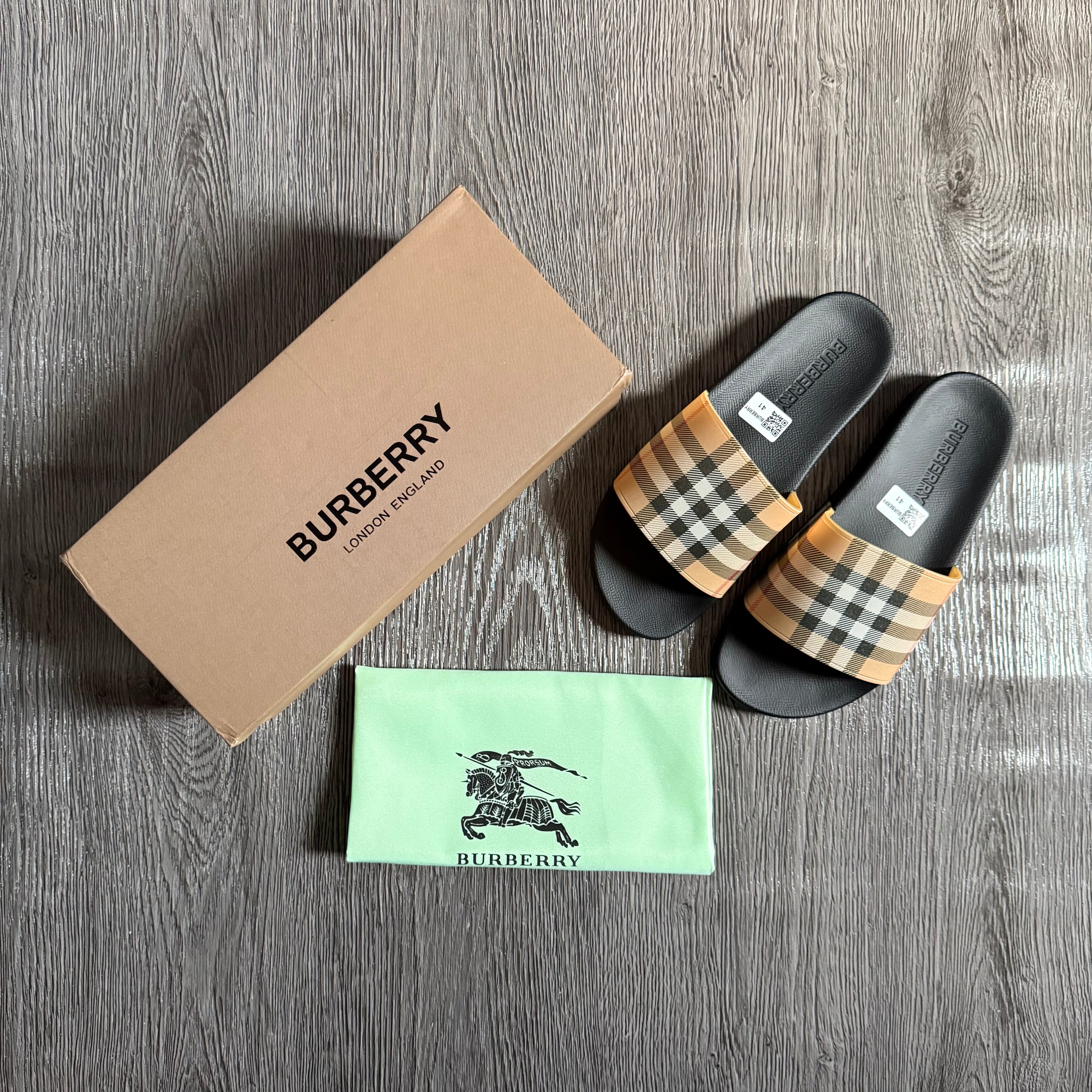 Burberry Furley Checked Slide