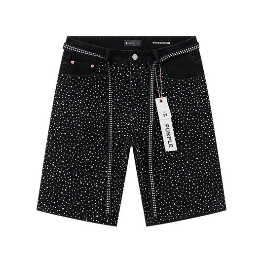 Purple Short Full Rhinestone